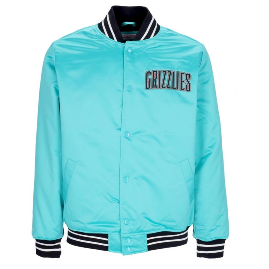 Vancouver Grizzlies Aqua Satin Jacket