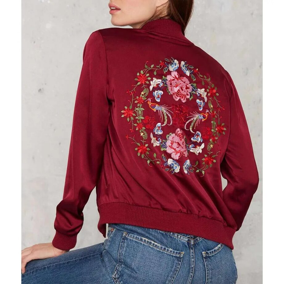 Switched at Birth S05 Vanessa Marano Red Bomber Jacket